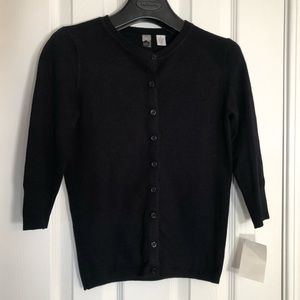 BP from Nordstrom 3/4 sleeve black button sweater